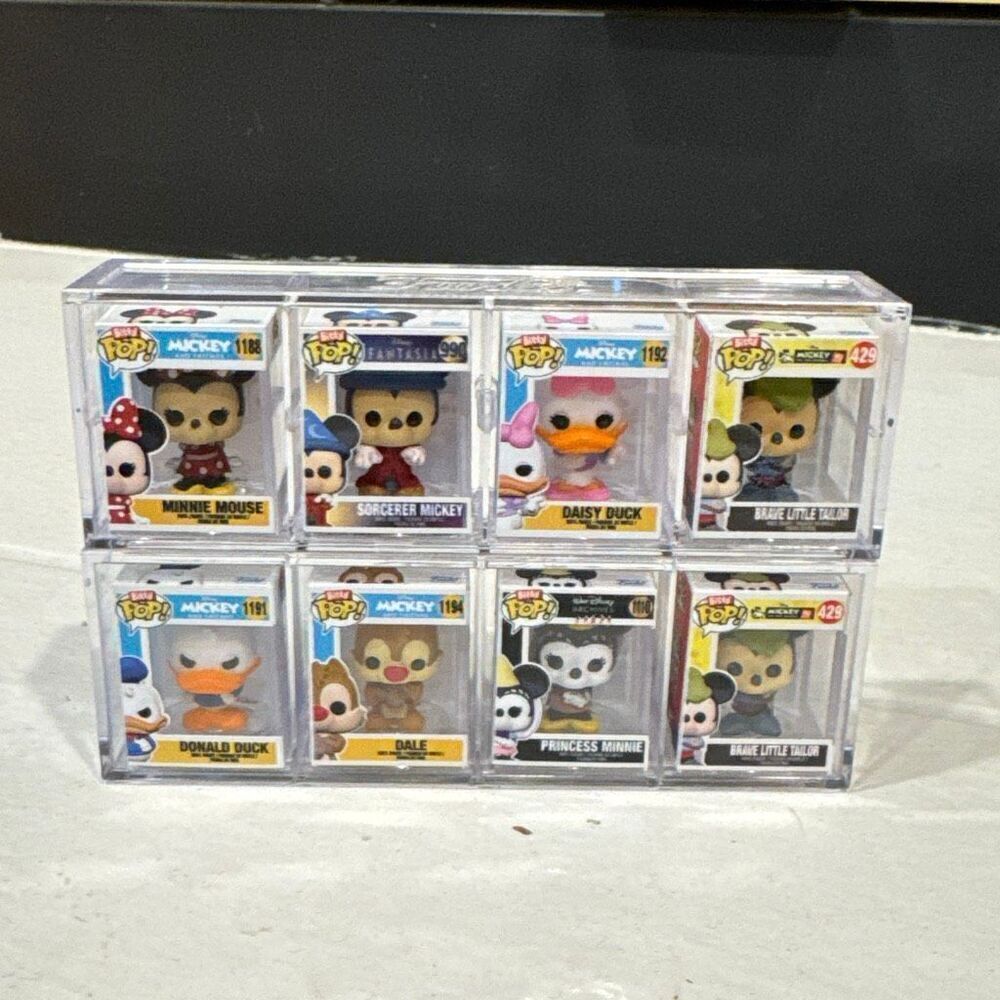 Bitty Funko Pop lot of 8 plus cases